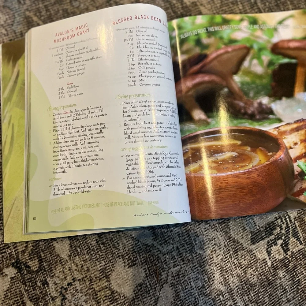 Vegan Fusion World Cuisine Recipe Book Blossoming Lotus